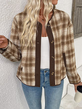 women's Casual plaid cardigan jacket