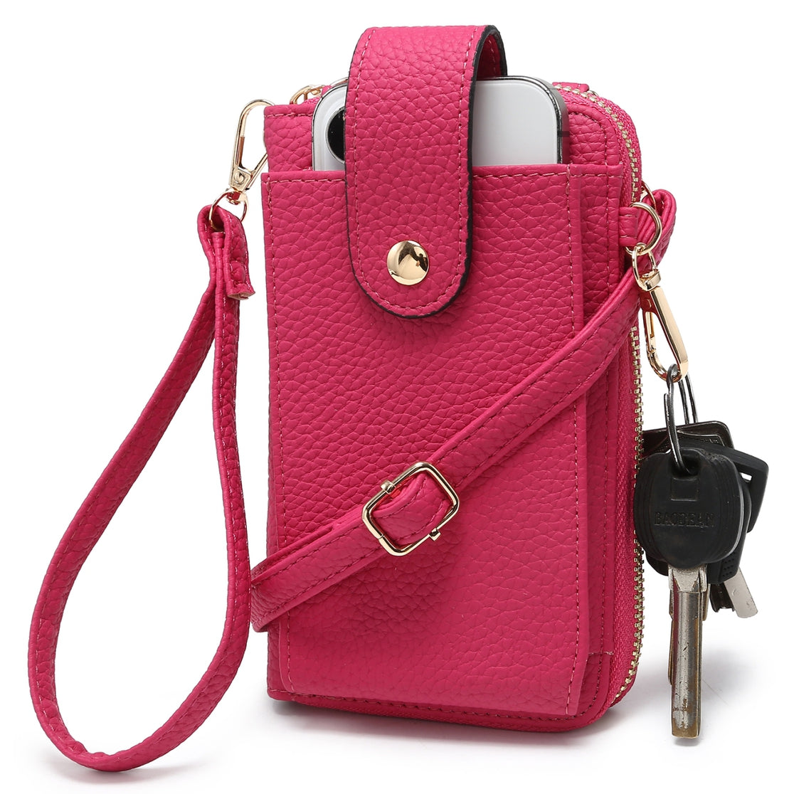 women's crossbody wallet cell phone holder