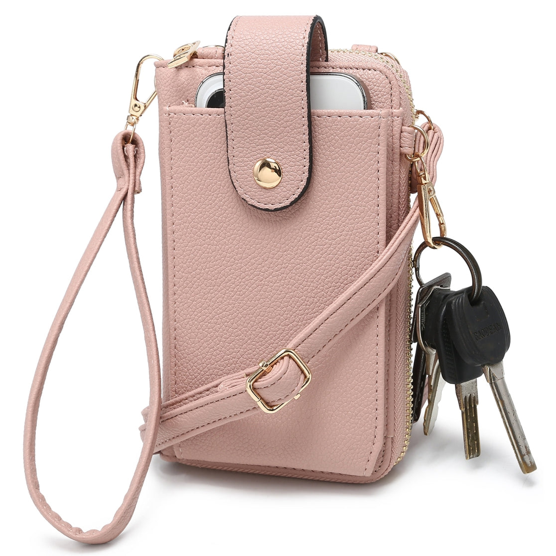 women's crossbody wallet cell phone holder