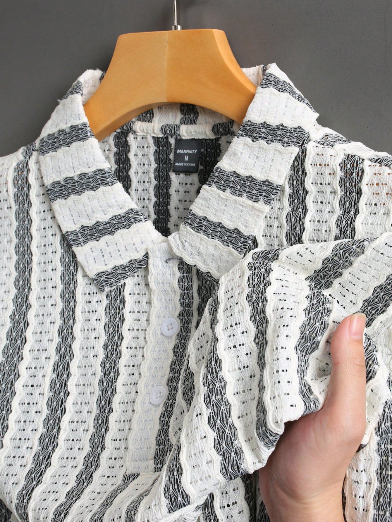 Men's Summer Casual Striped Short Sleeve Polo Shirt