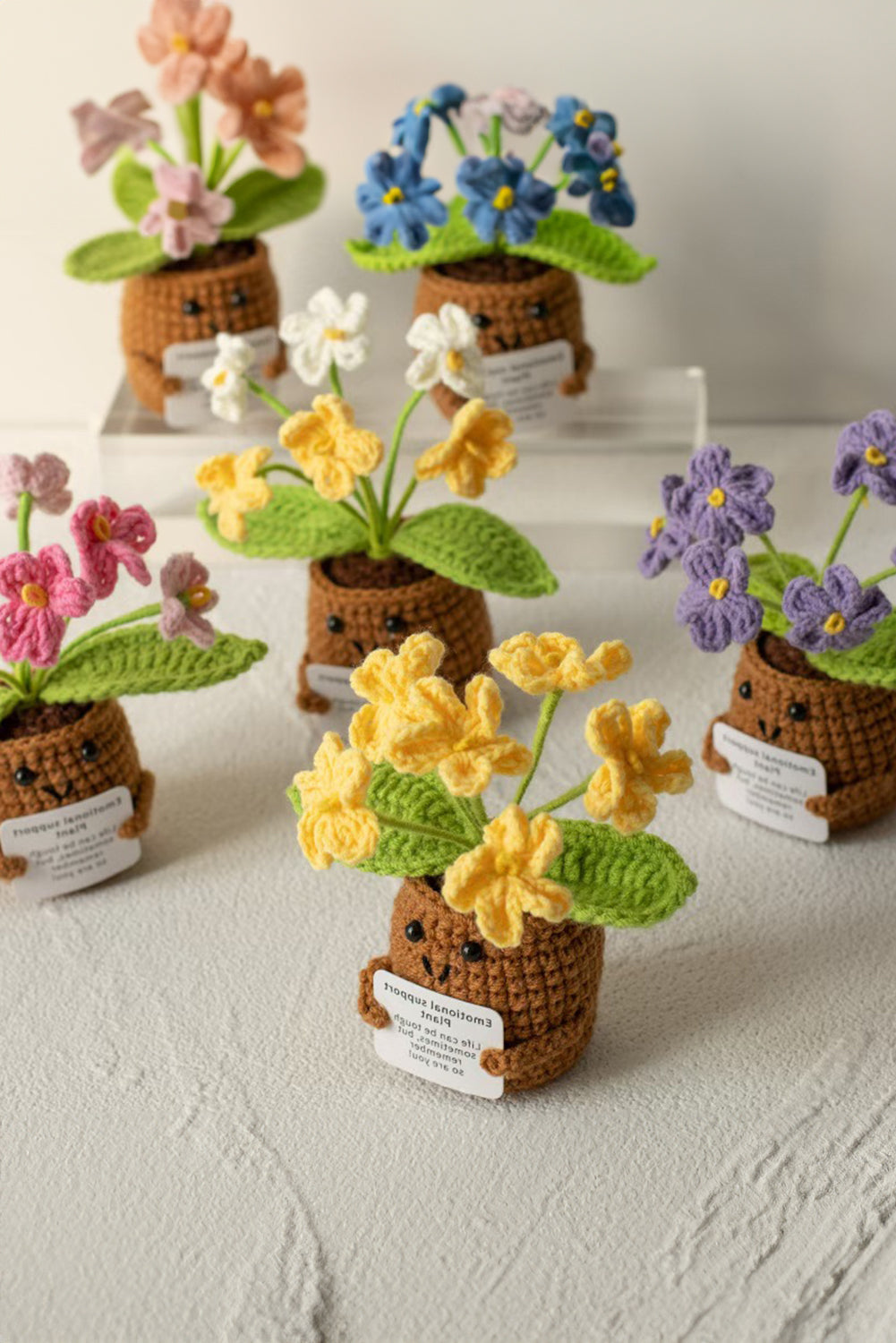 Ginger Cute Gift Crochet Sunflower Pot