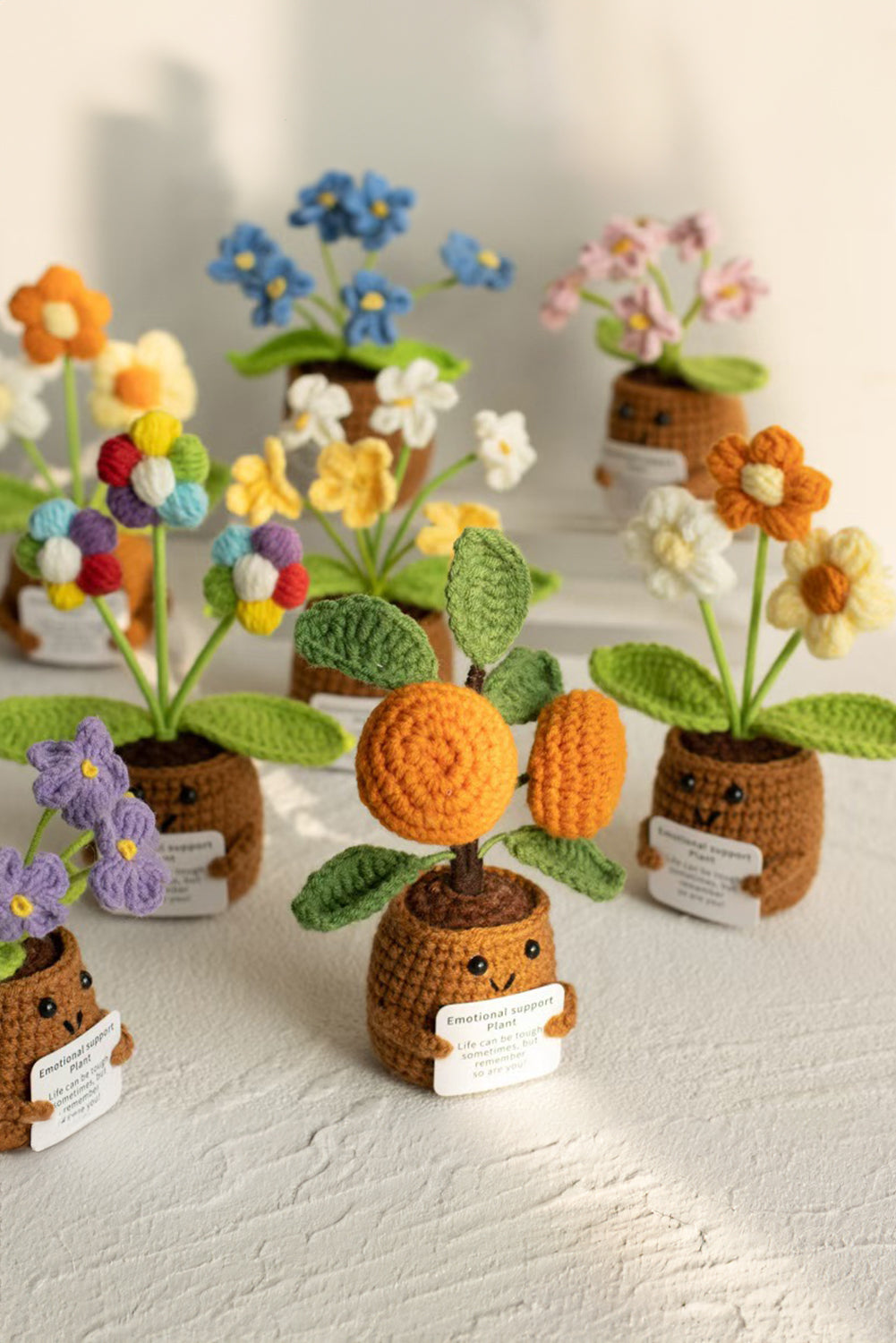 Ginger Cute Gift Crochet Sunflower Pot