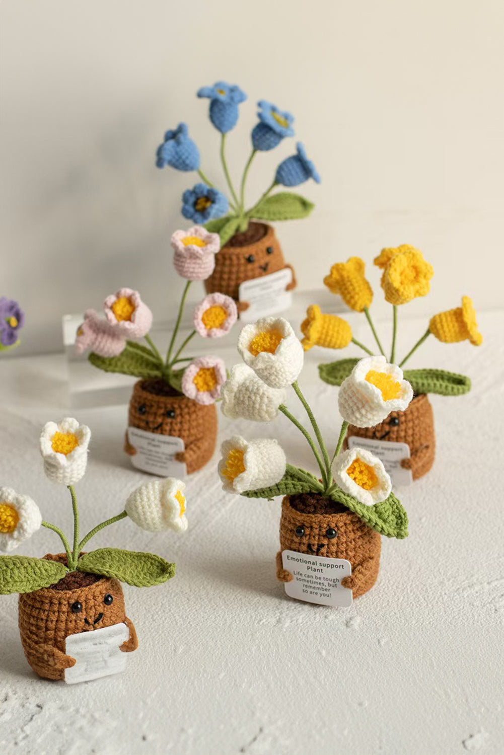 Ginger Cute Gift Crochet Sunflower Pot