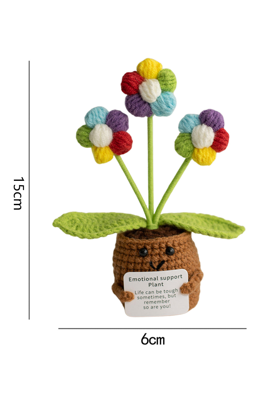 Ginger Cute Gift Crochet Sunflower Pot