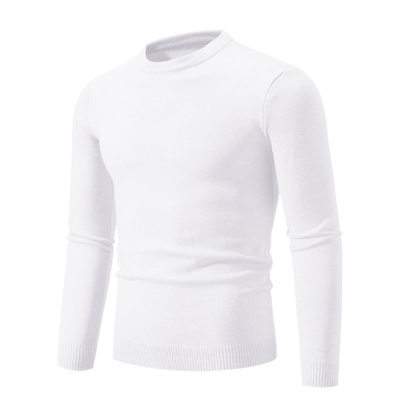 Men's Autumn Thin Sweater Round Neck Long Sleeve