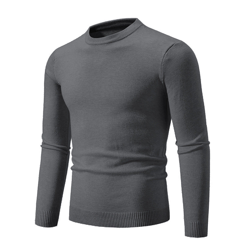 Men's Autumn Thin Sweater Round Neck Long Sleeve