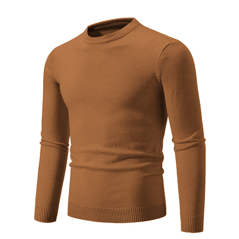 Men's Autumn Thin Sweater Round Neck Long Sleeve