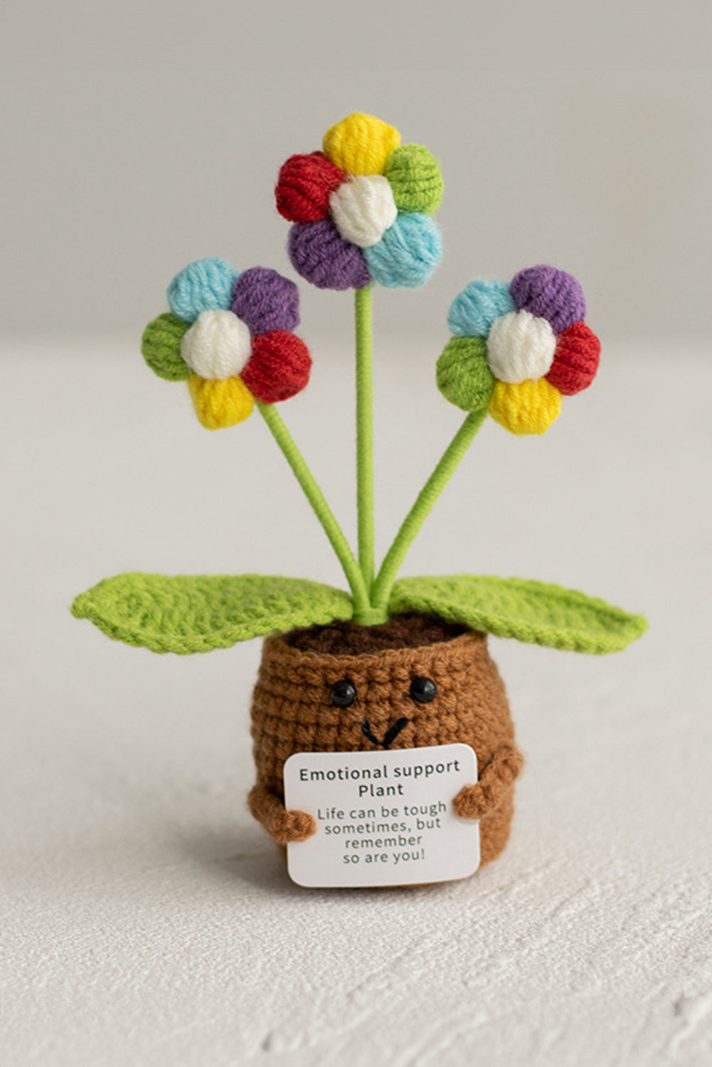 Ginger Cute Gift Crochet Sunflower Pot